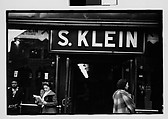[Five 35mm Film Frames: Shoppers Outside Klein's Department Store Entrance, Sidewalk Vendor and Shoppers Beneath Billboard, Union Square, New York City], Walker Evans (American, St. Louis, Missouri 1903–1975 New Haven, Connecticut), Film negative