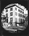 [Italianate Town House with External Curved Staircase, Savannah, Georgia], Walker Evans  American, Film negative