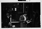 Walker Evans | [Five 35mm Film Frames: Bystanders Outside Klein's ...