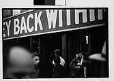 [Four 35mm Film Frames: Pedestrians and Billboard Outside Klein's Department Store, Union Square, New York City], Walker Evans (American, St. Louis, Missouri 1903–1975 New Haven, Connecticut), Film negative