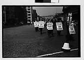[Five 35mm Film Frames: Picket Lines, South Street, New York City], Walker Evans (American, St. Louis, Missouri 1903–1975 New Haven, Connecticut), Film negative