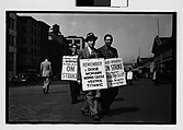 [Two 35mm Film Frames: Picket Lines, South Street, New York City], Walker Evans (American, St. Louis, Missouri 1903–1975 New Haven, Connecticut), Film negative