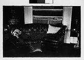 [Five 35mm Film Frames: Gifford Cochran and Unidentified Man in Library, Croton Falls, New York], Walker Evans (American, St. Louis, Missouri 1903–1975 New Haven, Connecticut), Film negative