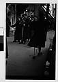 [Five 35mm Film Frames: Blind Street Musicians and Pedestrians on Sidewalk, Chicago, Illinois], Walker Evans (American, St. Louis, Missouri 1903–1975 New Haven, Connecticut), Film negative