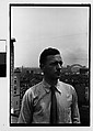 [Five 35mm Film Frames: Self-portrait on Roof of 441 East 92nd Street, New York City], Walker Evans (American, St. Louis, Missouri 1903–1975 New Haven, Connecticut), Film negative