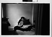 [Five 35mm Film Frames: Jane Smith Evans Reading Newspaper in Bed, New York City], Walker Evans (American, St. Louis, Missouri 1903–1975 New Haven, Connecticut), Film negative