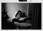 [Five 35mm Film Frames: Jane Smith Evans Reading Newspaper in Bed, New York City], Walker Evans (American, St. Louis, Missouri 1903–1975 New Haven, Connecticut), Film negative