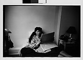 [Five 35mm Film Frames: Jane Smith Evans Reading Newspaper in Bed, New York City], Walker Evans (American, St. Louis, Missouri 1903–1975 New Haven, Connecticut), Film negative