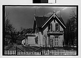 [Three 35mm Film Frames: Folk Victorian Cottage], Walker Evans (American, St. Louis, Missouri 1903–1975 New Haven, Connecticut), Film negative