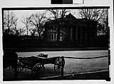 [Medical College with Horse-Drawn Wagon in Foreground, Augusta, Georgia], Walker Evans  American, Film negative