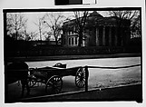 [Medical College with Horse-Drawn Wagon in Foreground, Augusta, Georgia], Walker Evans  American, Film negative
