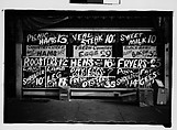 [Grocery Store Window, Macon, Georgia], Walker Evans  American, Film negative
