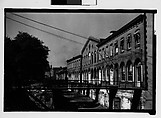 [Waterfront Building with Footbridges, Savannah, Georgia], Walker Evans  American, Film negative
