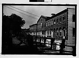 [Waterfront Building with Footbridges, Savannah, Georgia], Walker Evans  American, Film negative