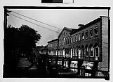 [Waterfront Building with Footbridges, Savannah, Georgia], Walker Evans  American, Film negative