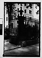 [Cast-Iron Gate, Savannah, Georgia], Walker Evans  American, Film negative