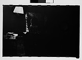 [Gifford Cochran Reading by Lamplight], Walker Evans  American, Film negative