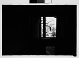 [Darkened Interior of Brick Slave Cabin, Savannah Vicinity, Georgia], Walker Evans  American, Film negative