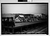 [Railroad Platform, From Train, Savannah, Georgia], Walker Evans  American, Film negative