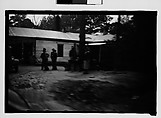 [Filling Station Scene, From Moving Car, Mobile, Alabama], Walker Evans  American, Film negative