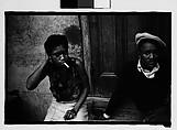 [Man and Woman Seated on Stoop in French Quarter, New Orleans, Louisiana], Walker Evans  American, Film negative