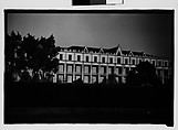 [Large Gothic Revival Building, From Moving Automobile, Convent Vicinity, Louisiana], Walker Evans  American, Film negative