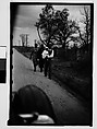 [People Walking by Side of Road, From Moving Automobile, New Orleans Vicinity, Louisiana], Walker Evans  American, Film negative