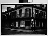 [Shuttered House on Corner in French Quarter, New Orleans, Louisiana], Walker Evans  American, Film negative