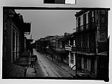 [Street in French Quarter, From Balcony, New Orleans, Louisiana], Walker Evans  American, Film negative