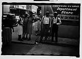 [Bystanders on Street Corner, Natchez, Mississippi], Walker Evans  American, Film negative