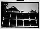 [Façade Detail of Bedford Springs Hotel, Pennsylvania], Walker Evans  American, Film negative
