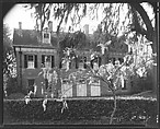[Rear View of Brick Greek Revival House, Residence of Weeks Hall, New Iberia, Louisiana], Walker Evans  American, Film negative