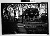 [Eleven 35mm Film Frames on Two Segments of Uncut Roll: Walker Evans's Childhood Home at 430 Woodstock Avenue, Kenilworth, Illinois, A Chicago Suburb], Walker Evans (American, St. Louis, Missouri 1903–1975 New Haven, Connecticut), Film negative