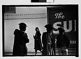 [Thirty-One 35mm Film Frames on Uncut Roll of People on Street, Including 3 of A Tintype Photographer at Work, Tallahassee, Florida], Walker Evans (American, St. Louis, Missouri 1903–1975 New Haven, Connecticut), Film negative