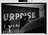 [Thirty-One 35mm Film Frames on Uncut Roll of People on Street, Including 3 of A Tintype Photographer at Work, Tallahassee, Florida], Walker Evans (American, St. Louis, Missouri 1903–1975 New Haven, Connecticut), Film negative