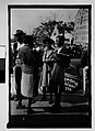 [Thirty-One 35mm Film Frames on Uncut Roll of People on Street, Including 3 of A Tintype Photographer at Work, Tallahassee, Florida], Walker Evans (American, St. Louis, Missouri 1903–1975 New Haven, Connecticut), Film negative