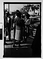 [Thirty-One 35mm Film Frames on Uncut Roll of People on Street, Including 3 of A Tintype Photographer at Work, Tallahassee, Florida], Walker Evans (American, St. Louis, Missouri 1903–1975 New Haven, Connecticut), Film negative