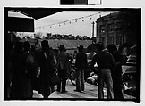 [Thirty-One 35mm Film Frames on Uncut Roll of People on Street, Including 3 of A Tintype Photographer at Work, Tallahassee, Florida], Walker Evans (American, St. Louis, Missouri 1903–1975 New Haven, Connecticut), Film negative