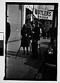 [Thirty-One 35mm Film Frames on Uncut Roll of People on Street, Including 3 of A Tintype Photographer at Work, Tallahassee, Florida], Walker Evans (American, St. Louis, Missouri 1903–1975 New Haven, Connecticut), Film negative