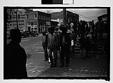 [Thirty-One 35mm Film Frames on Uncut Roll of People on Street, Including 3 of A Tintype Photographer at Work, Tallahassee, Florida], Walker Evans (American, St. Louis, Missouri 1903–1975 New Haven, Connecticut), Film negative