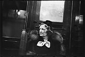 [Three 35mm Film Frames: Subway Passengers, New York City: Woman in Hat Beneath "7th Ave Local" Sign, Woman in Scarf and Fur Collar], Walker Evans (American, St. Louis, Missouri 1903–1975 New Haven, Connecticut), Film negative