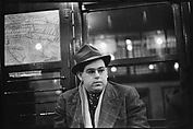 [Five 35mm Film Frames: Subway Passengers, New York City:  Man in Hat and Scarf, Elderly Woman, Woman in Flower-Brim Hat with Dog], Walker Evans (American, St. Louis, Missouri 1903–1975 New Haven, Connecticut), Film negative