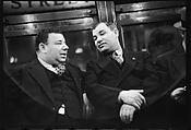 [Five 35mm Film Frames: Subway Passengers, New York City: Two Men in Suits], Walker Evans (American, St. Louis, Missouri 1903–1975 New Haven, Connecticut), Film negative
