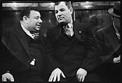 [Five 35mm Film Frames: Subway Passengers, New York City: Two Men in Suits], Walker Evans (American, St. Louis, Missouri 1903–1975 New Haven, Connecticut), Film negative