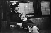[Five 35mm Film Frames: Subway Passengers, New York City: Woman in Velvet Collar with Arm Around Child, Mother and Child, Woman in Polkadot Dress and Little Girl], Walker Evans (American, St. Louis, Missouri 1903–1975 New Haven, Connecticut), Film negative
