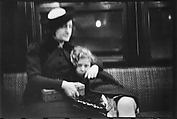 [Five 35mm Film Frames: Subway Passengers, New York City: Woman in Velvet Collar with Arm Around Child, Mother and Child, Woman in Polkadot Dress and Little Girl], Walker Evans (American, St. Louis, Missouri 1903–1975 New Haven, Connecticut), Film negative