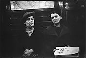 [Four 35mm Film Frames: Subway Passengers, New York City: Two Women, Women Beneath "Lex Ave Local" Sign], Walker Evans (American, St. Louis, Missouri 1903–1975 New Haven, Connecticut), Film negative