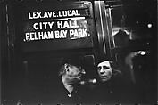 [Four 35mm Film Frames: Subway Passengers, New York City: Two Women, Women Beneath "Lex Ave Local" Sign], Walker Evans (American, St. Louis, Missouri 1903–1975 New Haven, Connecticut), Film negative