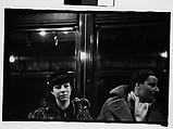 [Five 35mm Film Frames: Subway Passengers, New York City: Three Women Beneath "Lex Ave Local" Sign, Two Women Beneath "City Hall" Sign, Two Women Beneath "Pelham Bay Park" Sign, Two Women in Conversation Beneath "Pelham Bay Park" Sign, Two Women in Conversation Beneath "Lex Ave Local" Sign], Walker Evans (American, St. Louis, Missouri 1903–1975 New Haven, Connecticut), Film negative