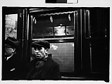 [Three 35mm Film Frames: Subway Passengers, New York City: Man in Cap, Woman in Hat and Gloves], Walker Evans (American, St. Louis, Missouri 1903–1975 New Haven, Connecticut), Film negative